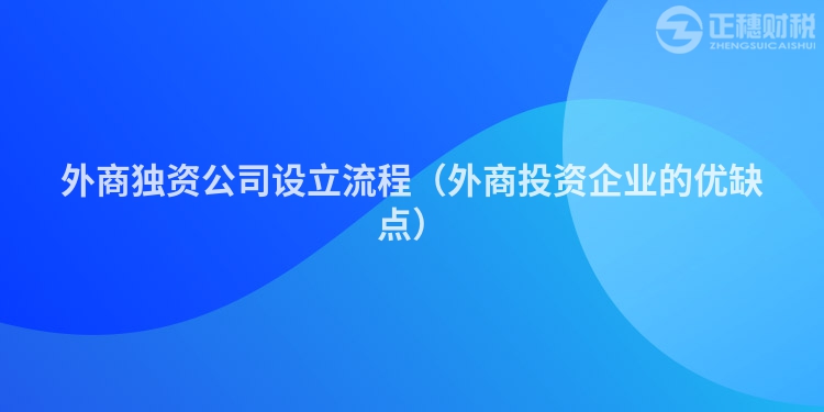 外商独资公司设立流程（外商投资企业的优缺点）