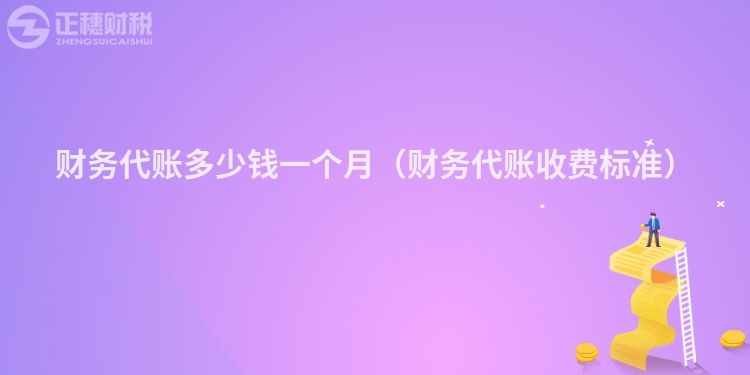 财务代账多少钱一个月（财务代账收费标准）