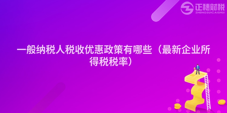 一般纳税人税收优惠政策有哪些（最新企业所得税税率）