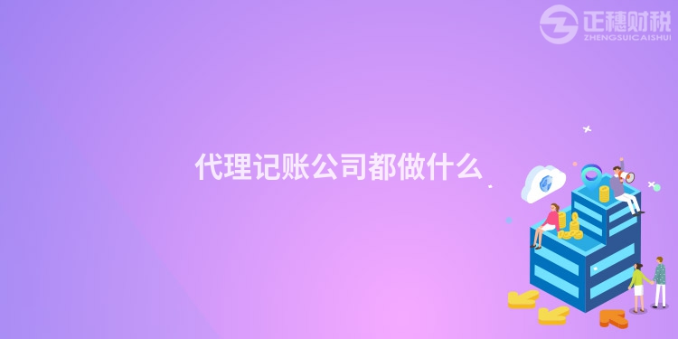 代理记账公司都做什么